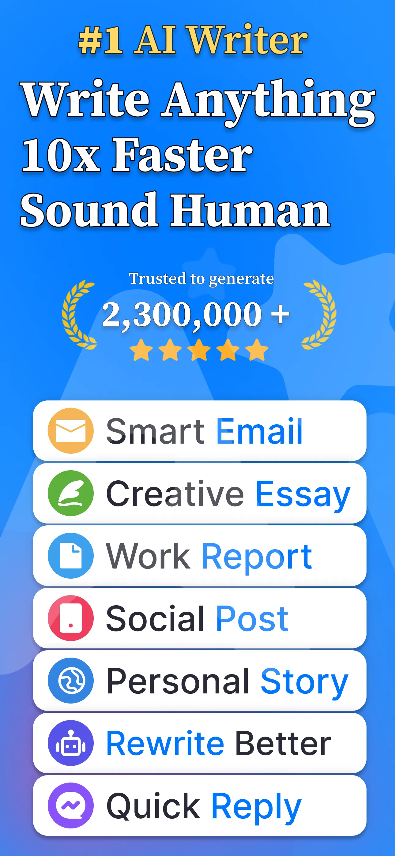Daily AI Writer screenshot 1